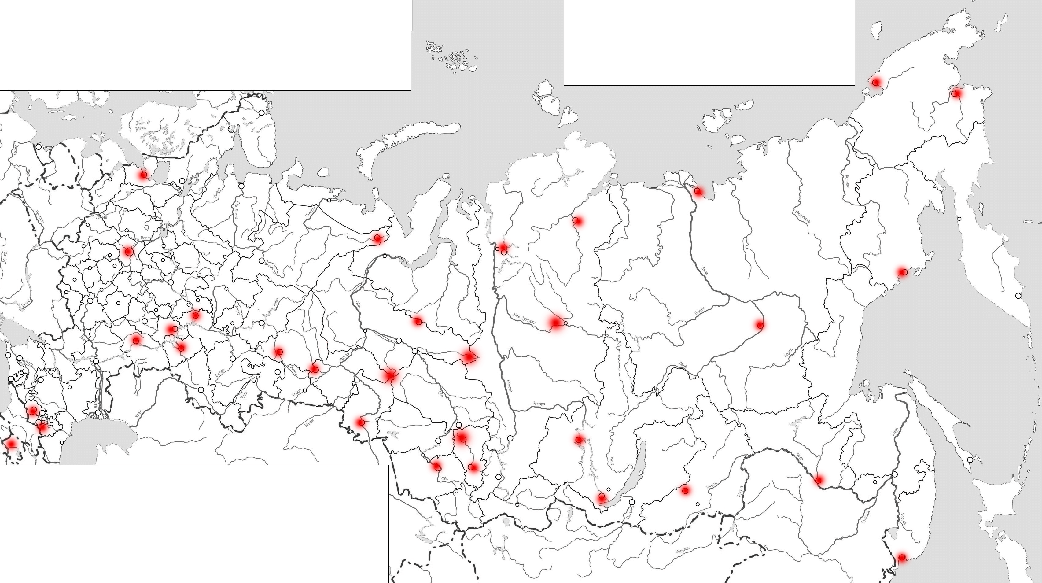 Киев на контурной карте